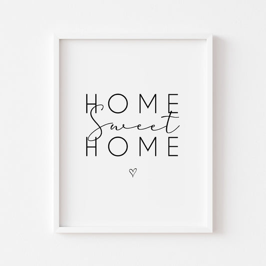 'Home Sweet Home' Quote Wall Art